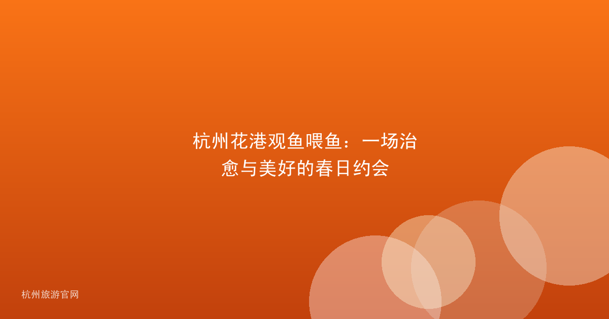 杭州花港观鱼喂鱼：一场治愈与美好的春日约会